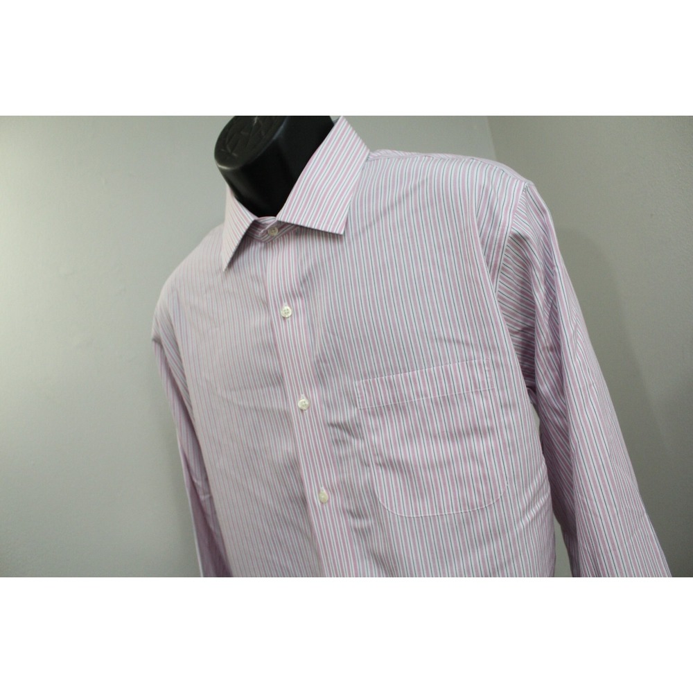 Brooks Brothers Dress Shirt Regent Non-Iron Striped Long Sleeve Mens‎ 17-35 XL